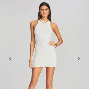 Ser.o.ya off-white cotton knit dress.